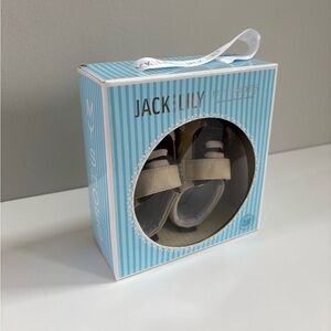 Jack &  Lily Leather Soft Sole Shoes with Skid Resistant Soles & Padded Ankles